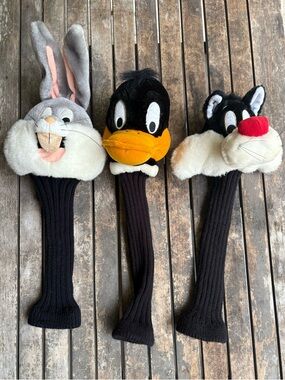 Looney Tunes Plush Golf Club Headcovers - Bugs Bunny, Daffy Duck, Sylvester